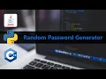 Random Password Generator in 3 Different Languages