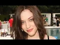 Kat Dennings Bikini Lingerie Bra Panties Sheer Lace Robe Nightwear