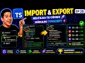 IMPORT and EXPORT in TypeScript Learn Modules and Reuse Code JavaScript Course From Scratch