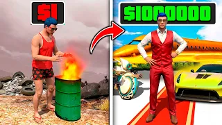 PASO de POBRE a MILLONARIO en GTA 5 GRATIS 🤑💰