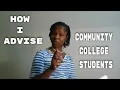 Advising Session with a Community College Advisor