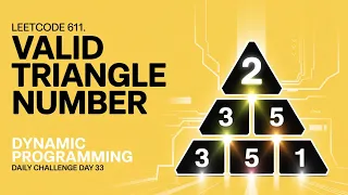 Leetcode 611 Valid Triangle Number