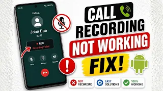 Call Recording Not Working on Android Fix Call Recorder Issue 2026