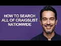 How to Search All Of Craigslist Nationwide - KevinHowTo