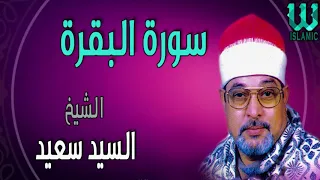 الشيخ السيد سعيد التلاوة التي حيرت العقول سوره البقرة صدى صوت انتاج صوت الغربيه 