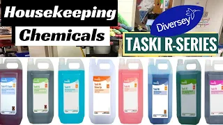 housekeeping cleaning agents taski r series chemicals r1 to r9 usage