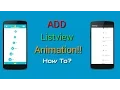 How To Add ListView Animations In Your Rom