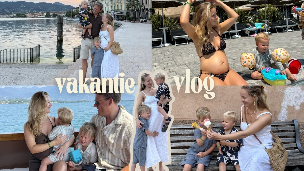 29 weken zwanger, boottocht op het Gardameer & ik vloog van de glijbaan 😱 | Vakantievlog Italië🇮🇹