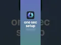 one sec app Setup Tutorial with the Shortcuts App New on iOS 17