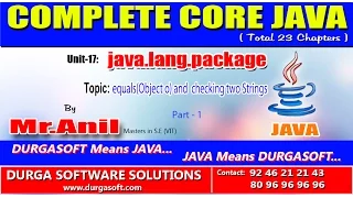 Core Java - java lang package
