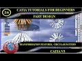 TRANSFORMATION FEATURES CIRCULAR PATTERN PART DESIGN CATIA TUTORIAL