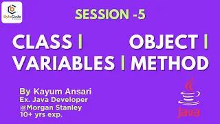 Java Session 5 Class Object Variables Method Explained with Real-Life Example