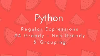 Regular Expressions 2018 Greedy non lazy Grouping Python Tharun Shiv Being A Pro