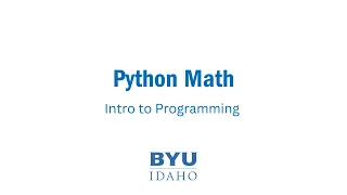 Python Math for Beginners Operators Order of Operations Modulus Explained