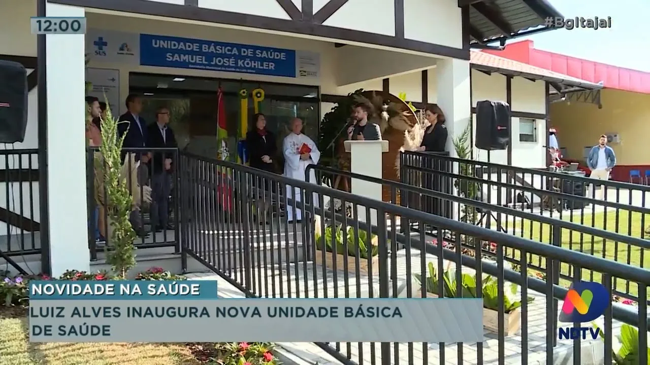 Luiz Alves inaugura nova unidade básica de saúde