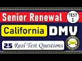 California DMV Written Test 2026 DMV Senior Written Test 2026 DMV Renewal For Seniors
