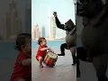 Lagu Laughing Baby \u0026 Dancing Gorilla Bhangra Show | Abu Dhabi Corniche Fun Vibes 🌇🥁