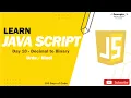 10 Decimal to Binary 2 - ways JavaScript 100 days of Problem Solving Urdu Hindi