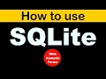 Xamarin Forms tutorial for beginners - Using SQLite in Xamarin Forms