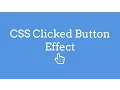 CSS Clicked Button Effect - TheMindSpeaks