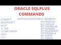 SQLPLUS Commands Part 1