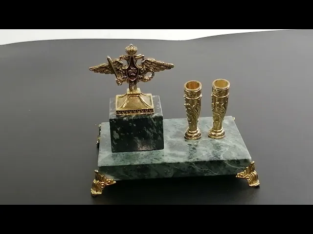 Видео-обзор Подставка для ручек 'Министерство Обороны с гербом'