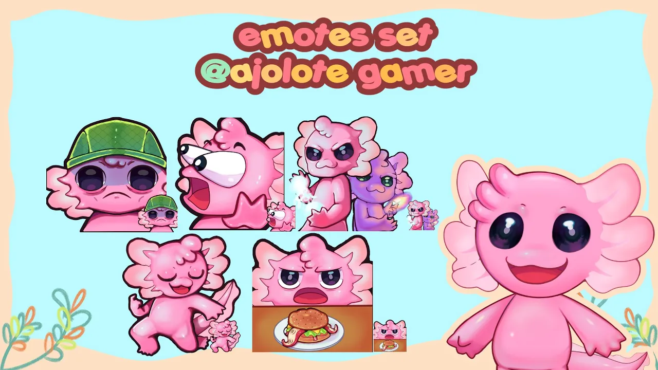 Ajolote gamer Pngtuber commission