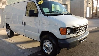 2005 Ford E350 Cargo Van For Sale - 6 0 Turbo Diesel 77k Miles PREMIUM Trucks Vans