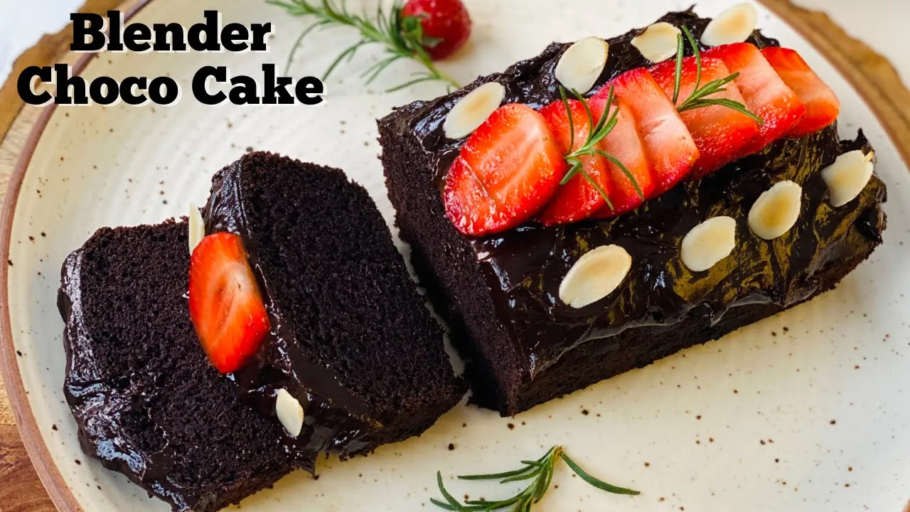 Easy Blender Chocolate Cake - Eggless   Chocolate Cake   Chocolate Ganache Recipe   Flavourful Food