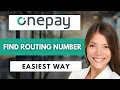 How To Find Routing Number On OnePay Easy Guide 2026