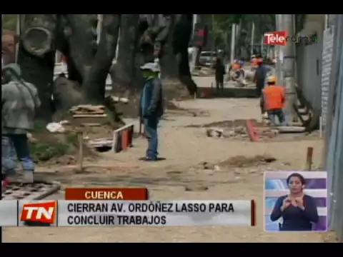 Cierran av. Ordóñez Lasso para concluir trabajos