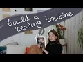 build a reading routine with me a reading vlog
