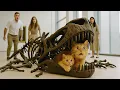 Download Lagu Mama Cat and Kitten Panic as Dinosaur Skeleton Collapses | Heartwarming Story