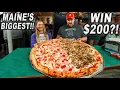 Win 200 by Eating Maine s Largest 30-Inch Gridiron Pizza Challenge w KatinaEatsKilos