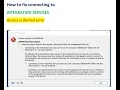 How to resolve SSIS access denied error in sql server Management studio Madhu
