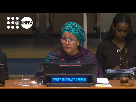 UN Deputy Secretary-General Ms. Amina J Mohammed spoke at the CPD59 Opening