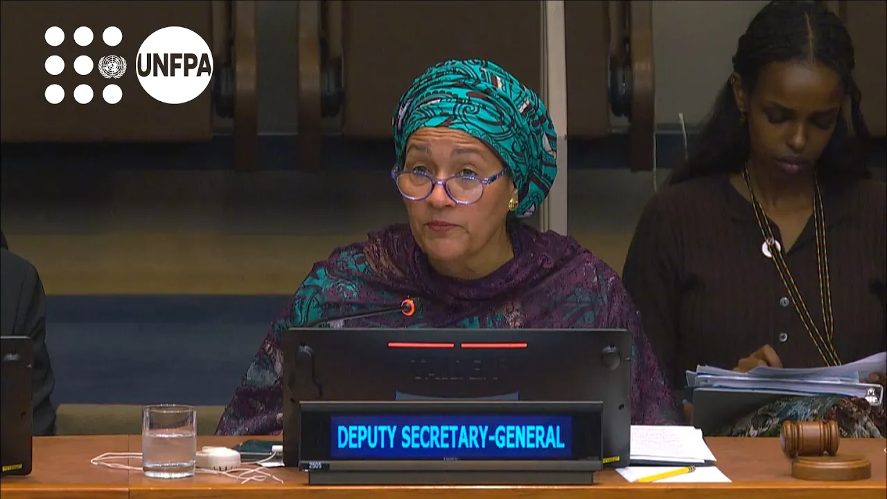 UN Deputy Secretary-General Ms. Amina J Mohammed spoke at the CPD59 Opening
