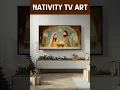 Download Lagu #shorts #frametvart Nativity Scene Jesus Mary Joseph in Manger under Star of Bethlehem Frame TV Art