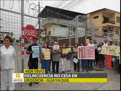 Delincuencia no cesa en Urdenor - Guayaquil