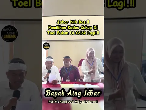 KANG DEDI PANTAU PEMILIHAN KADES DI SUMEDANG DENGAN SISTEM DIGITAL😎