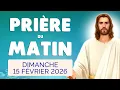 Lagu 🙏 PRIERE du MATIN Dimanche 15 Février 2026 avec Évangile du Jour et Psaume