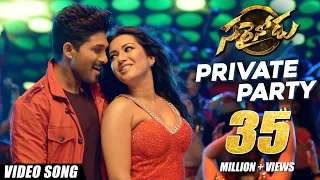 private party full video song sarrainodu allu arjun rakul preet catherine tresa