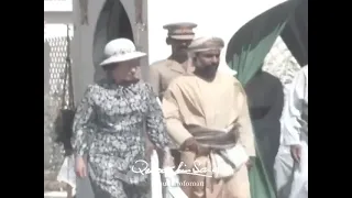 فيديو نادر للسلطان قابوس و الملكة إليزابيث الثانية بولاية نزوى ١٩٧٩ دندنها