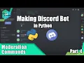 How to make Discord Bot Moderation commands Kick Clear Ban Unban