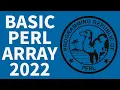 Perl Programming Tutorial - Basic Array s 2022