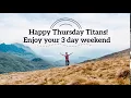Happy Thursday