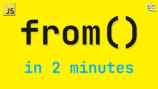 How To Create Arrays From Iterables - JavaScript Array From In 2 Mins