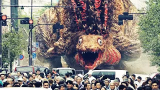 giant mutating monster attacks humanity and threatening human extinction