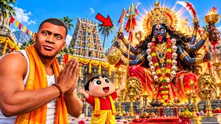 GTA 5 Franklin & Shinchan Get Darshan of Powerful Kali Devi! 😱 Divine Miracle
