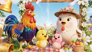 Con Gà Trống   Gia Đình Gà Con